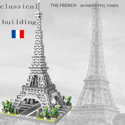 Eiffelturm Paris Architektur Mini Steine Bausteine Modellhaus Spielzeug Geschenk