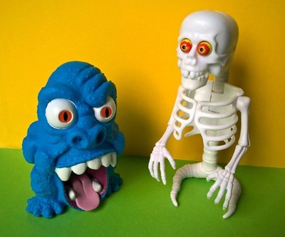 The Real Ghostbusters: Bad to the Bone Knochengeist + H2O Geist, Vintage Kenner