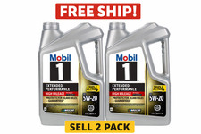 Pack of 2-Mobil 1 Extended Performance Full Synthetic Motor Oil 5W-20, 5 Quart 21.58 per gallon