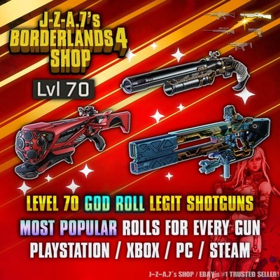 Borderlands 4 LEGENDARY PEARLESCENT SHOTGUN LVL 70 BL4 WEAPONS GEAR  PC-PS-XBOX 