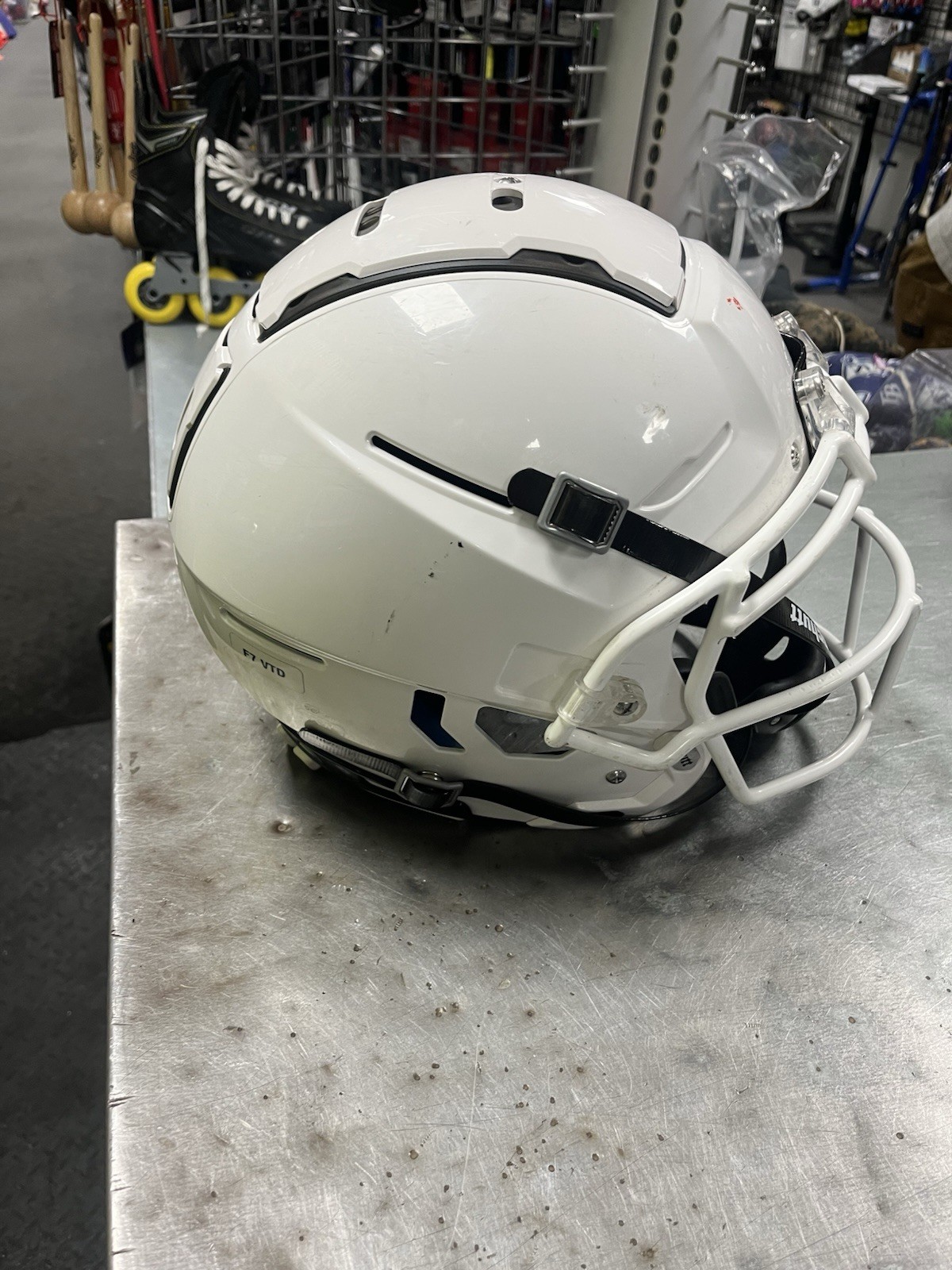 Schutt F7 VTD Collegiate Football Helmet - White - Size S