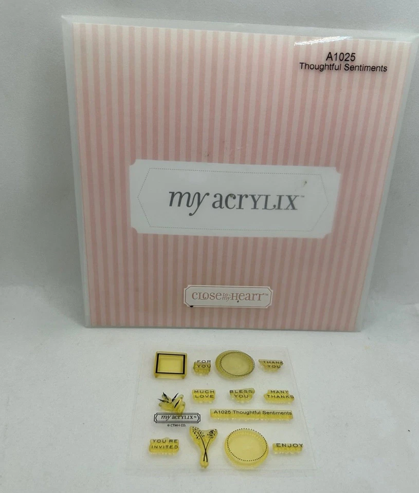 Лот из 4 акриловых марок Close To My Heart для скрапбукинга рукоделия штамповки - Изображение 3 из 4