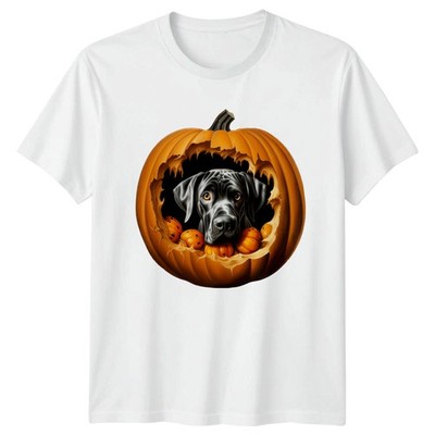 Dogge Kürbis Halloween T-Shirt Hundeliebhaber Geschenk für Sie und Ihn