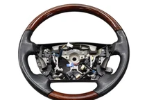 07-12 Lexus LS460 Drivers Power Steering Wheel Leather & Wood 45100-50250 Oem