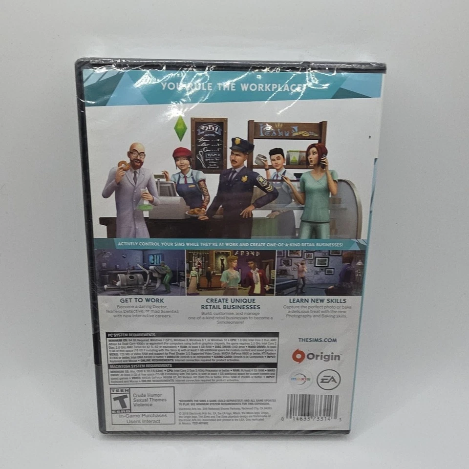 NEW The Sims 4 Get To Work Expansion Pack EA Games PC Game Sealed Windows Mac - Image 2 of 2