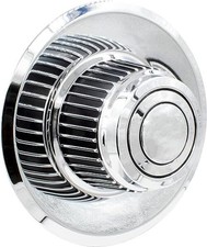 1 Pc Chrome Steel Derby Cap 8.25" Diameter Rally Wheel Derby (Chrome) No Logo