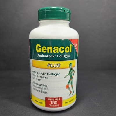 150 Ct Genacol Plus AminoLock Collagen for Joint Health Sealed Jar 07/26