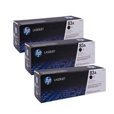 HP 83A Lot of 3 Black Toner Cartridge Compatible CF 283A Sealed Box