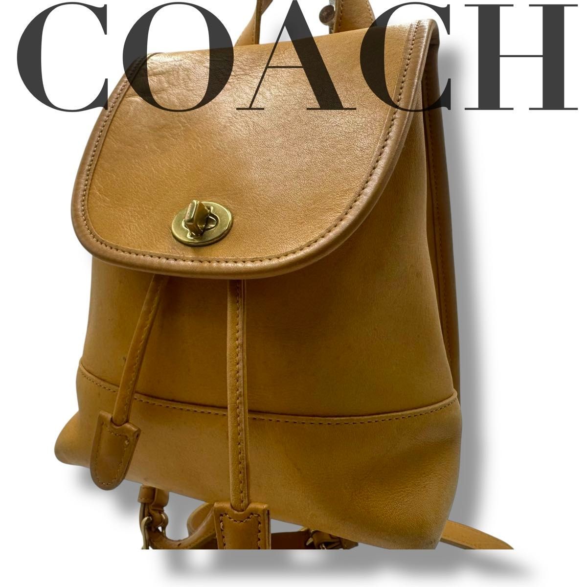 COACH Backpack Leather Old Coach Vintage Backpack