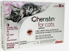 Cheristin For Cats Elanco 6 Doses Flea Treatment Prevention Topical Solution
