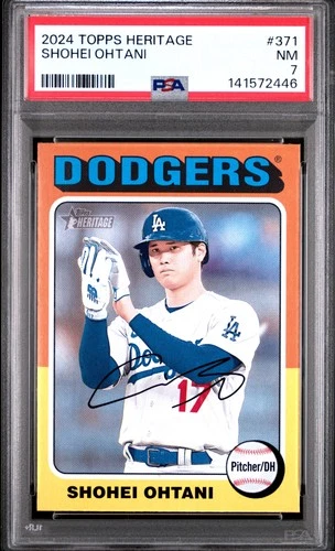 2024 Topps Heritage #371 Shohei Ohtani PSA 7