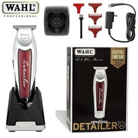 Wahl Cordless Detailer Li Trimmer Professional Hair Beard Clipper 08171 Red Base