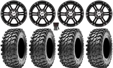 ITP SS212 14" Wheels Black 28" Rampage Tires Textron Wildcat XX