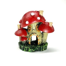 Imagitarium Aquatic Fish Tank Aquarium Decor Mushroom House New With Tag