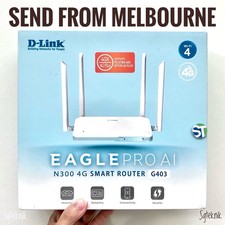 NEW D-Link G403 N300 4G LTE WiFi Broadband Modem Hotspot Router (Unlocked SIM)