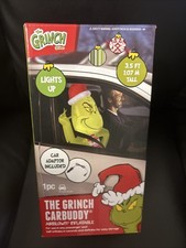 New In Box The Grinch Airblown Car Buddy Inflatable Grinch W/scarf Dr. Seuss