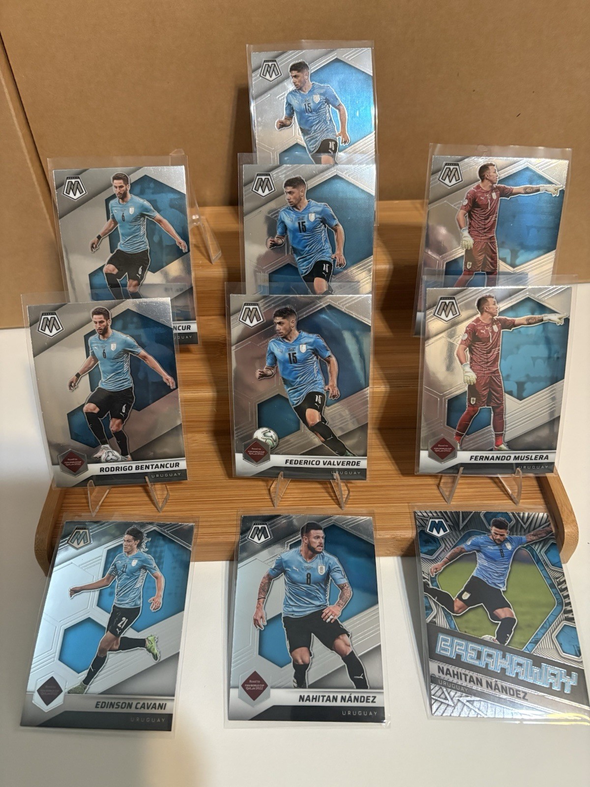 Mosaic soccer 10 card lot Uruguay Bentancur/Valverde/Cavani