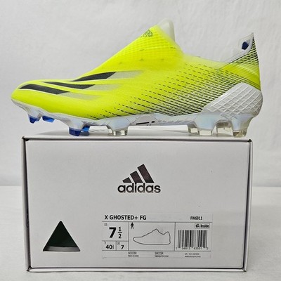 Adidas X Ghosted+ FG Soccer Cleats FW6911 Solar Yellow Black Mens Size 7.5