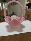Fenton Rosalene Lamb’s Tongue Basket-signed