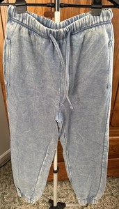 NWT Zenana Acid Wash Fleece Sweatpants – Cozy Style with Pockets