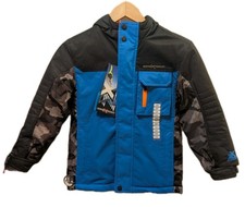 NEW ZeroXposur Winter Ski Jacket Boys 5/6 Blue Black Sky Diver 3 in 1 Coat Camo