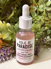 Isle of Paradise DARK Face & Body Self Tanning Drops - 1.01 oz, 30 ml SEALED!