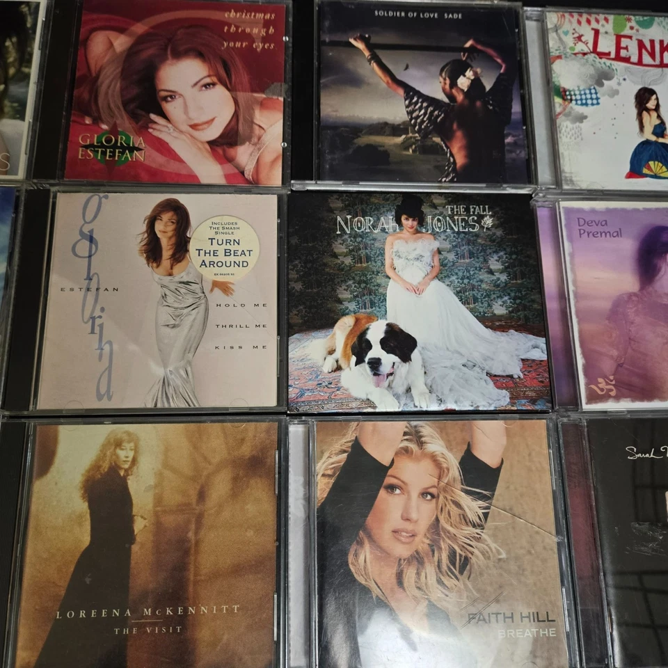 Lot (24) Women Singer Songwriter Pop Rock CD Jewel Enya Merchant McLachlan Jones - Imagem 4 de 4