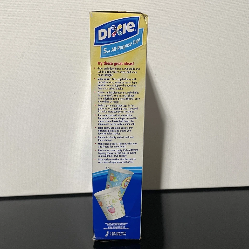 Tazas Dixie Everyday 5 oz 100 quilates papel desechable niños 4 diseños de búhos multiusos Foto 4 de 4