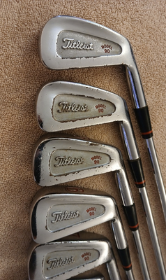 TZ GOLF - VINTAGE RARE Titleist Model 90 3-W Iron Set, RH Reg