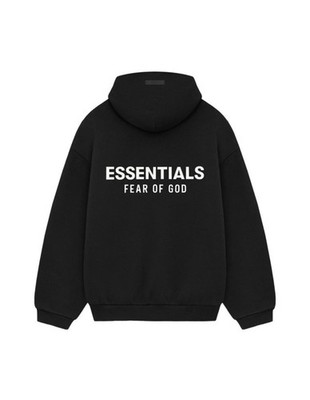 Fear of God Essentials Fleece Hoodie (FW24) AUTHENTIC Black&White