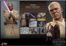 Hot Toys Star Wars Mace Windu Figure MMS681 Attack Of The Clones NISB