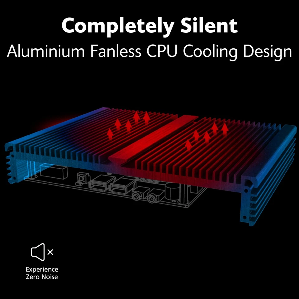 Newton CAC, Designed for Intel NUC 11 (Atlas Canyon) Mini PC, Aluminium Fanle... - Image 3 of 4