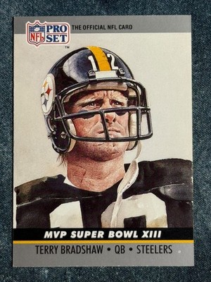 Terry Bradshaw Pittsburgh Steelers MVP Super Bowl XIII NFL Pro Set 1990