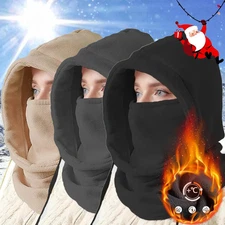 Winter Face Mask,Windproof Thermal Hooded Scarf Cold Weather Gear,Christmas Gift