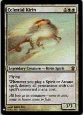 MTG Magic The Gathering Celestial Kirin The List Foil Played See Scan 