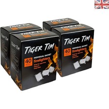 Odourless Firelighters in Convenient 160 Sachets - Your Effortless Fire Solution 0.15 per lighter