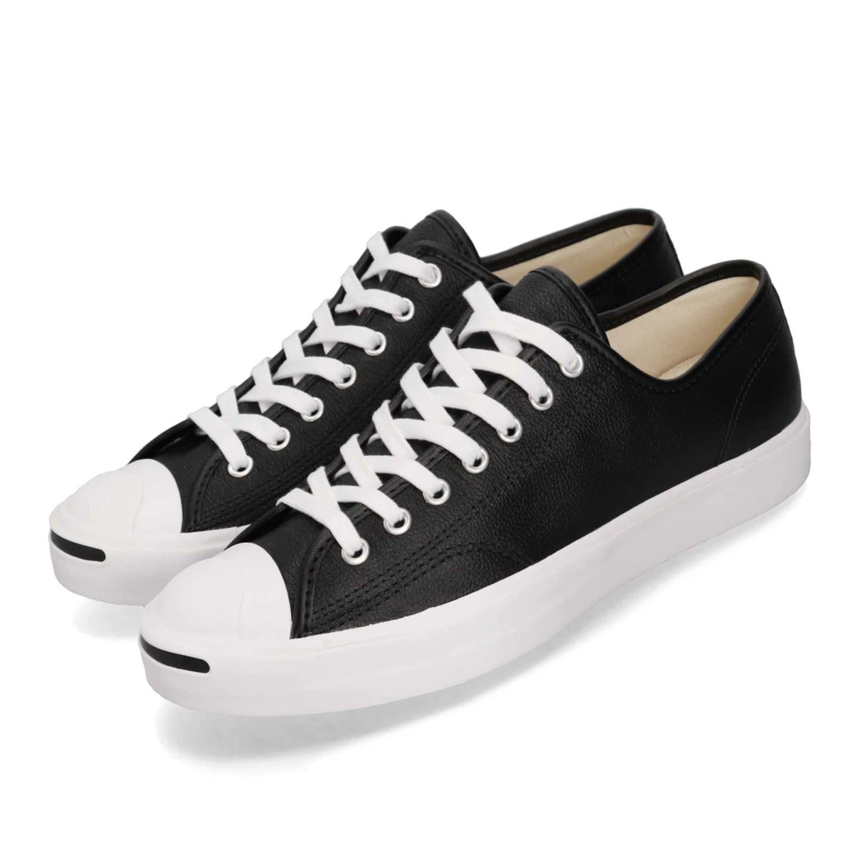 Converse Jack Purcell OX Black White Men Women Unisex Casual Shoes 164224C