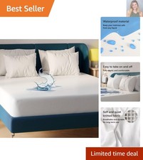 Luxury Waterproof Mattress Protector Twin 39x75 - Noiseless Deep Pocket Cover