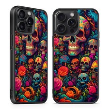 New Colorfull Sugar Skull Style Cover iPhone Series Samsung Galaxy Series CASE