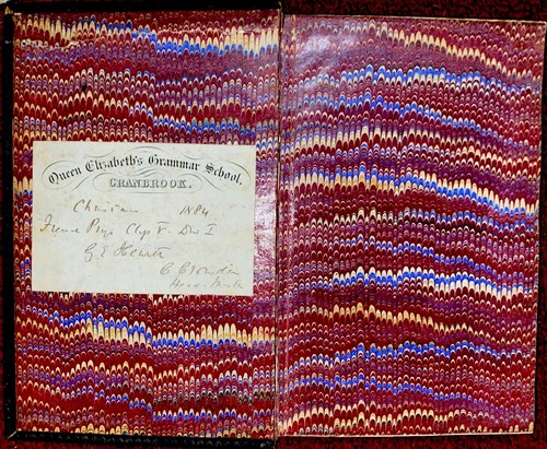 Rare Queen Elizabeth’s Grammar School Antique Gold Guild Leather Bound Book 1800 - Picture 3 of 23