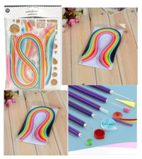 Quilling Tools Set Kit with 300 Strips for Intricate Quilling Papers 5mm or 3mm