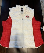 San Francisco 49ers Nfl Team Apparel Vest Jacket G-iii Women’s Xxl