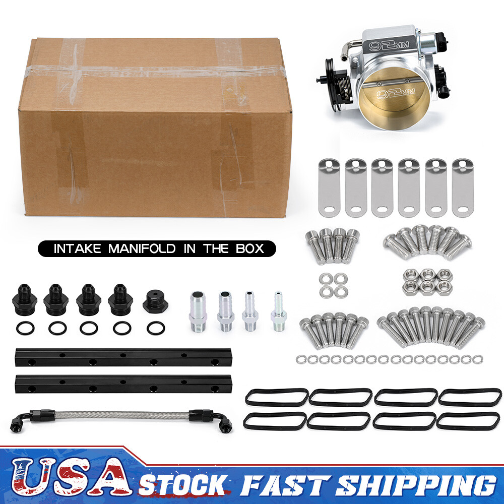 92mm Intake Manifold With Fuel Rails For LS1 LS2 LS6 6.0L 5.3L 4.8L Engines