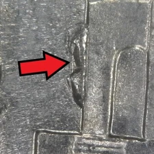 2018-P Jefferson Nickel Circulated Die Chip "Beehive" Error/Variety Philadelphia