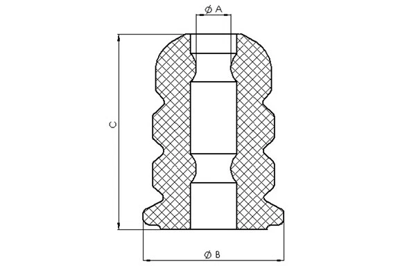Tampón de goma TEDGUM 00392000, suspensión para MAZDA Foto 2 de 2