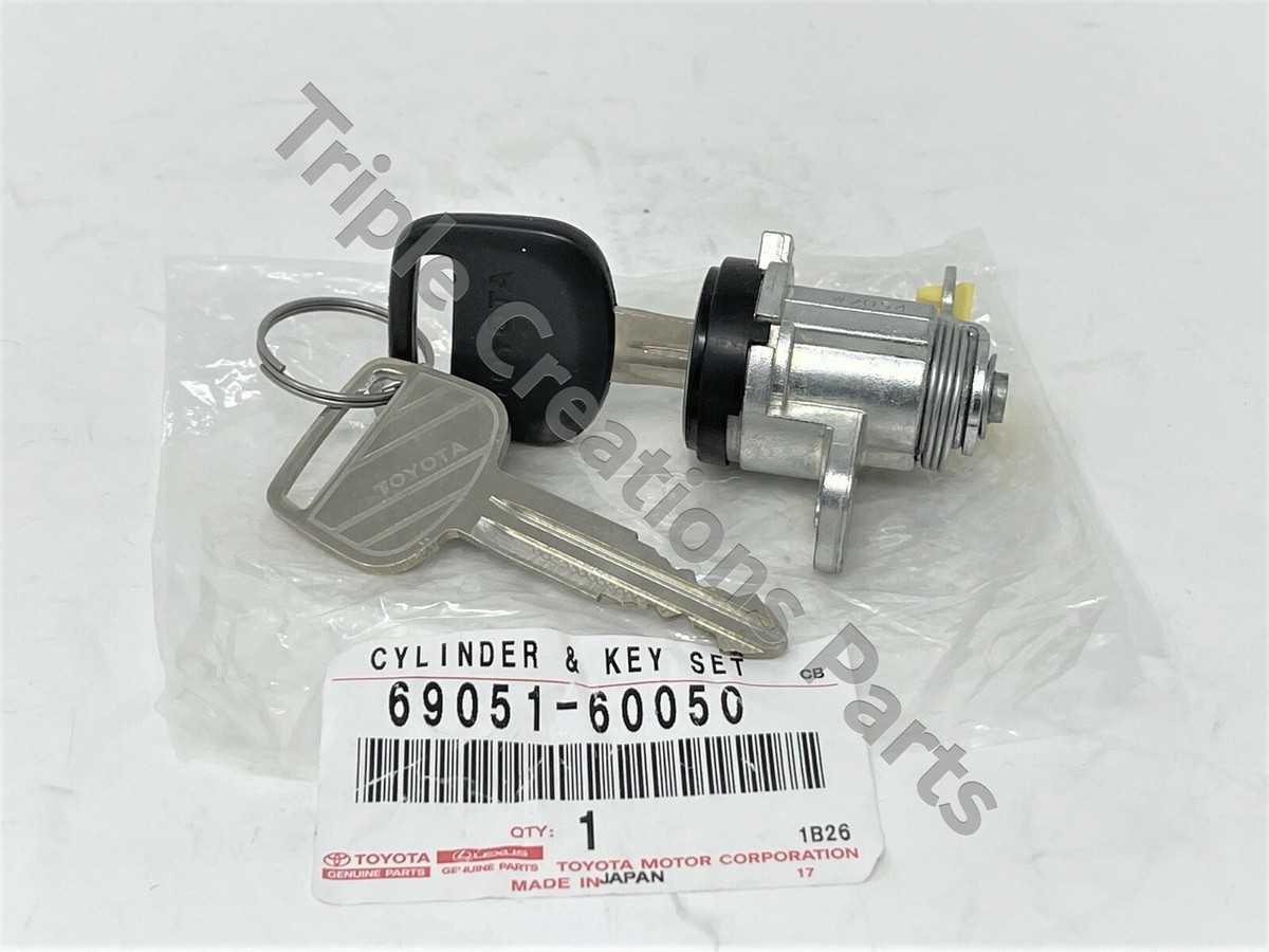 Toyota Genuine 69051-60050 Cylinder & Key Set Door Lock RH