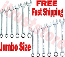 12 Pc Metric And Sae Large Big Jumbo Size Combination Combo Wrench Set