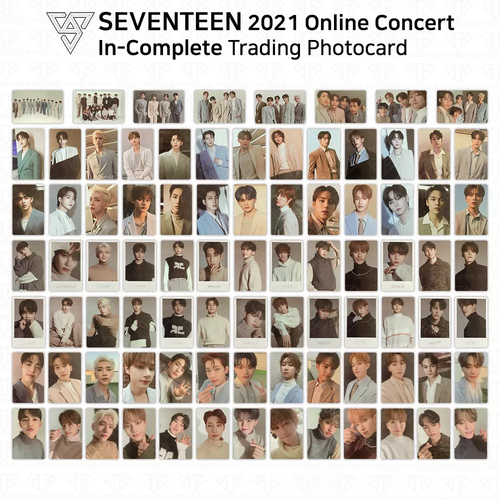 SEVENTEEN 2021 Online Concert Incomplete Trading Card Photocard