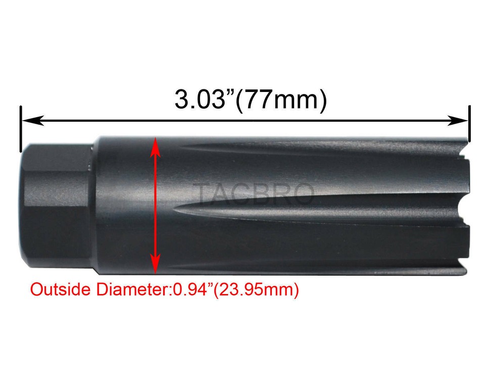 Ultra Lightweight 223 Linear Compensator 1/2x28 Thread Pitch For .223 ...