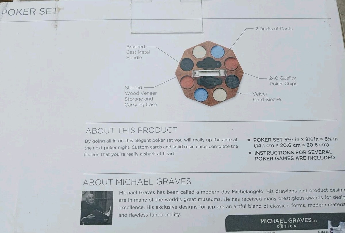 Michael Graves Design Poker Set NIB | eBay Michael Graves Design Poker Set NIB | eBay